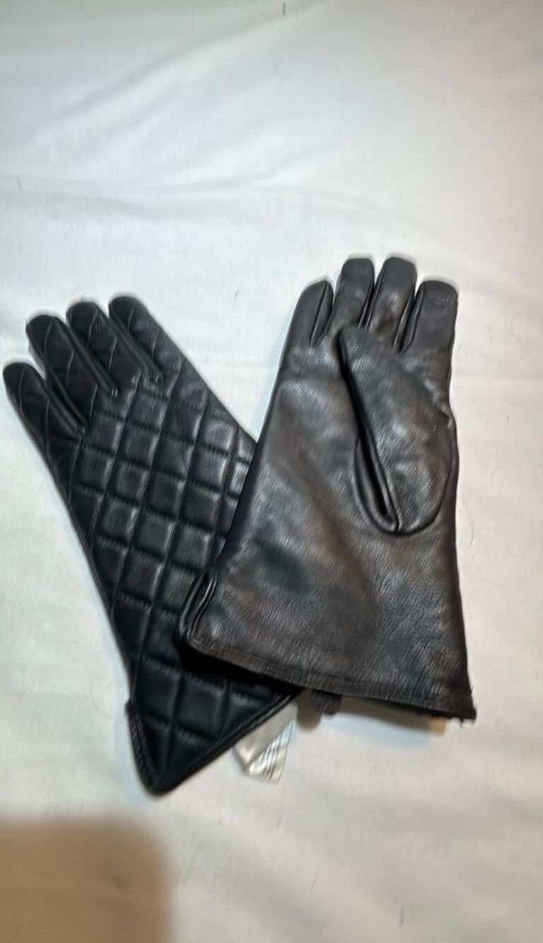 Chico's Quilted Leather Gloves S/M